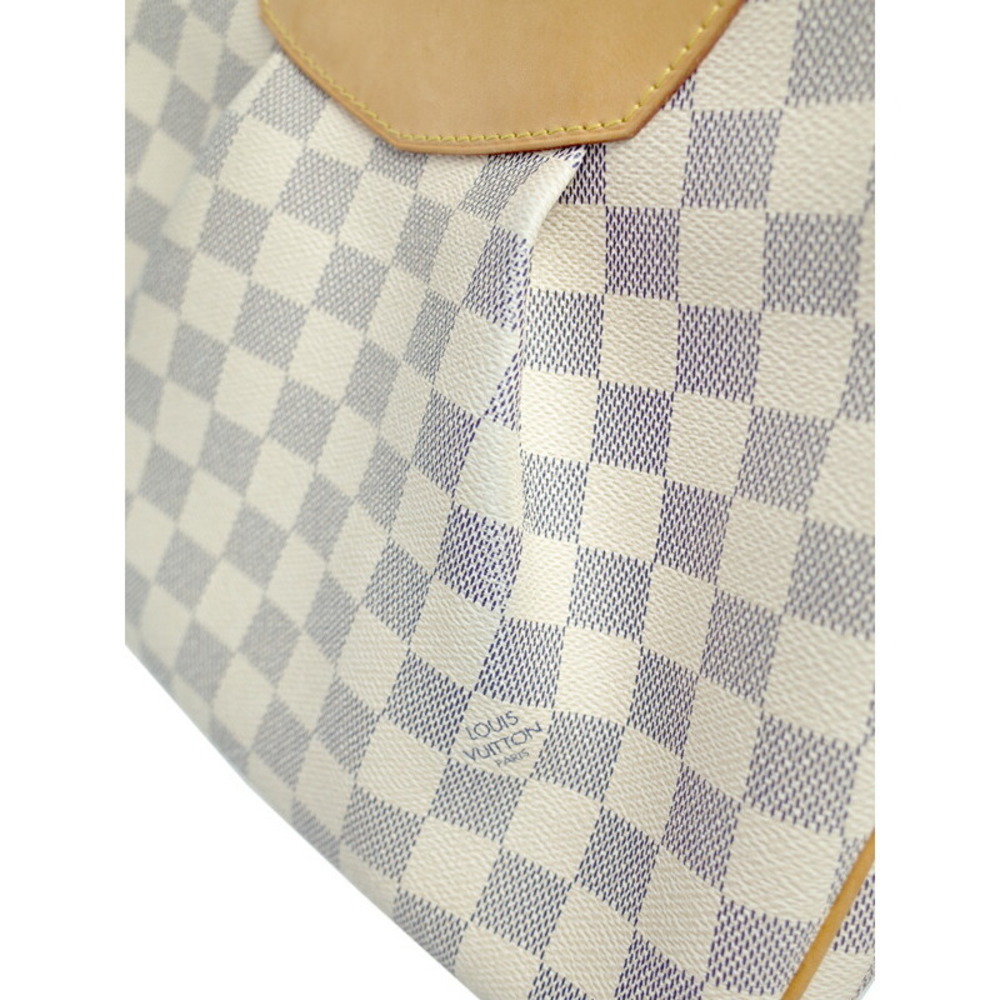 Louis Vuitton Damier Azur White Siracusa Shoulder Bag - Picture 6 of 8